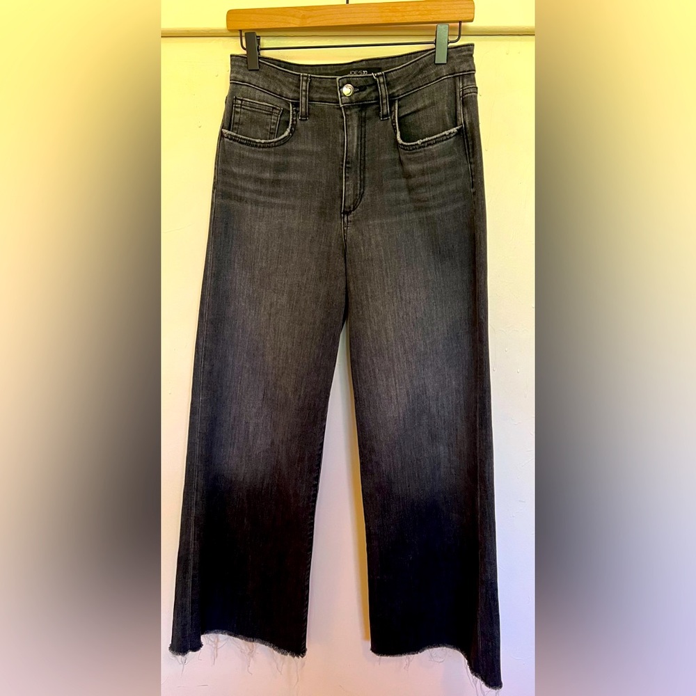 Joe's Jeans Black Flare Wide Leg Denim